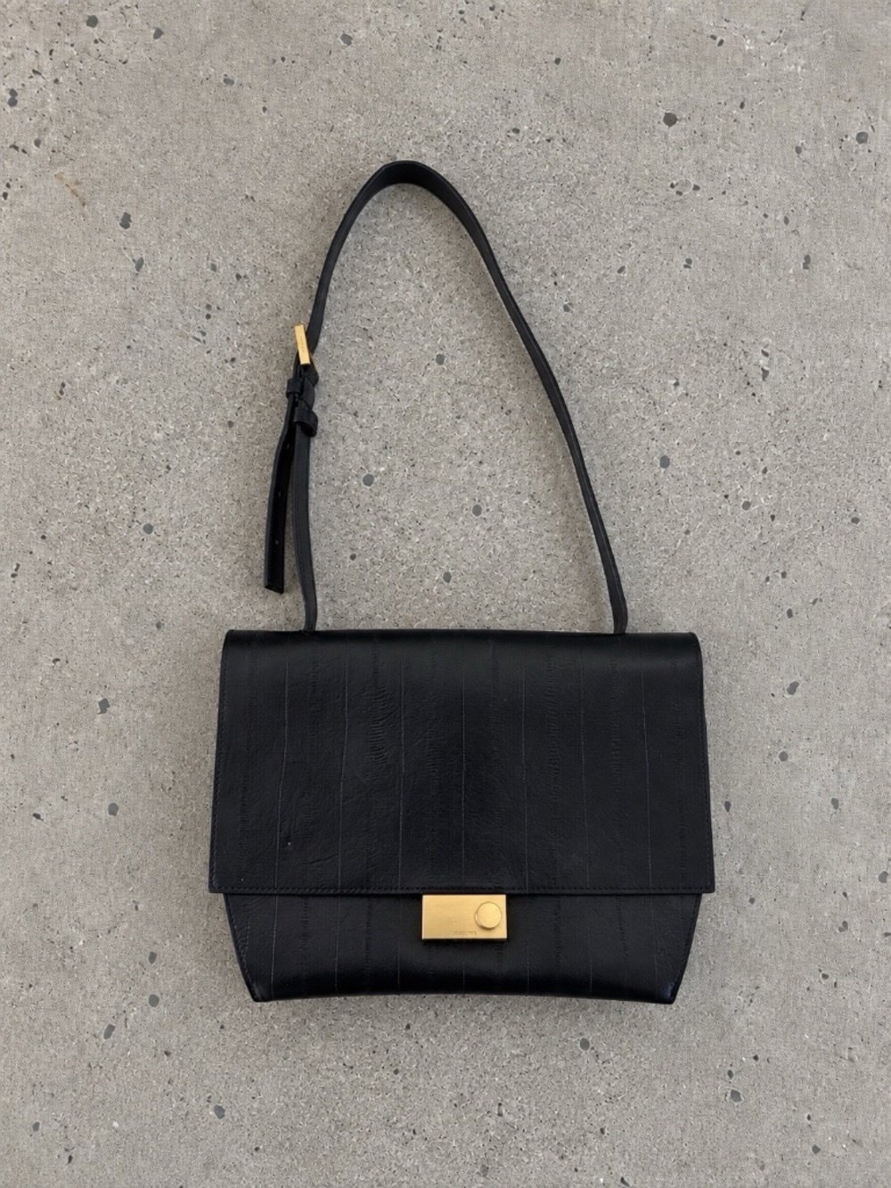Allsaints Ladies Black Bag Eel Leather Charterhouse Shoulder Luxury Handbag❤️  t